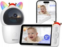  Bébiőr 5 inch 2K Ptz Hang 2-utas Mozgás Zaj Éjjellátó Telefon (ZY-BY2)