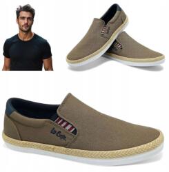 Lee Cooper Férfi Bőr Félcipő 41 Lee Cooper Barna Bebújós Mokaszin Elegáns Tavaszi (Lee Cooper LCW-25-02-3263M)