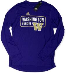 adidas Washington Huskies Ncaa férfi hosszú ujjú póló M-es méret (K-31-9)