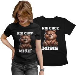 Aradena Női Póló Fehér Fekete T-shirt Nem Akarok Női Fazon Ajándék S (134 S Nie chce mi się)