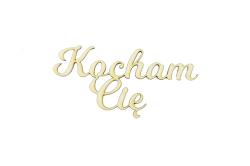  Fa decoupage felirat Szeretlek 5cm (50021)