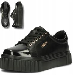 Filippo Női Bőrcipők Fekete Filippo Platform Sneakerek Fűzött 40 (FILIPPO DP6110/24 BK 40 półbuty)