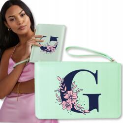  Borítéktáska Menta Telefon Monogramok Minták (Modna Torebka Kopertówka Damska Miętowa)
