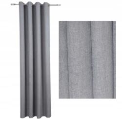 Agmar Kész függöny karikákkal 140x250 Panama szürke (zasłony gotowe na przelotkach z kolekcji)