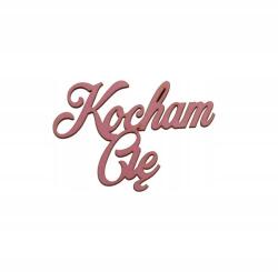 Klepkomania Kocham Cię felirat, rózsaszín, Valentin napra (BST099 RÓŻOWY)