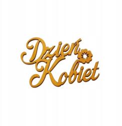 Klepkomania Női nap felirat, sárga (BST129 ŻÓŁTY)