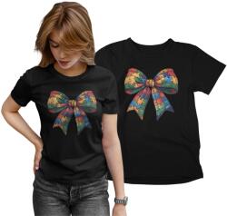 Aradena Női póló autizmus szalag puzzle mintával Ajándék születésnapra L-es méret (134 L Kokarda Autyzm)