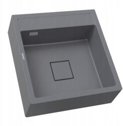 Granitan Gránit Mosogató Egymedencés Tavo Skandináv Farmer Mosogató Szürke Szifon (TAVIO23672)