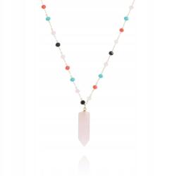  Nyaklánc Nemesacél Aranyozott 14K Arany Hegyikristály (NST1604)