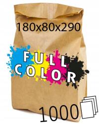 MiA Papír táska színes Cmyk nyomtatással S180x80x290 1000db Logó Grafika