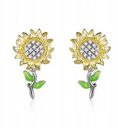 M. Jopek Ezüst Fülbevaló 925 Ezüst Virág Napraforgó M. Jopek