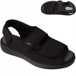 DR ORTO Férfi Szandál Ortopédiai Papucs Tépőzárral Dr Orto 077M Egészségügyi Fekete 44 (Befado Dr Orto 077M001)