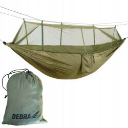 Dedra Függőágy Szúnyoghálóval Túlélő 330x140cm Nylon 210T +zsák (N1039)