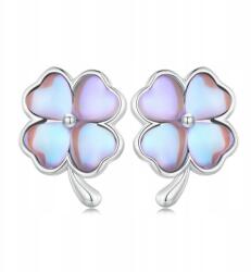 M. Jopek Ezüst Fülbevaló 925-ÖS Ezüstből Négylevelű Lóhere M. Jopek