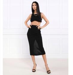 Guess Fekete Bordázott MIDI Szoknya (s) (550418)