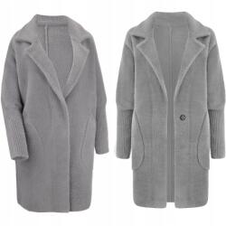 Soprato Alpaka kabát nagy méret Alpaka Gyapjú Szürke Színek (7109)