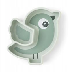 Done By Deer Birdee Green Tapadókorongos Snack Tányér Uzsonnás Tányér (5712643052388)