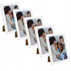 MPink Design 5x Fotorama 18x24 cm-es képkeret, fehér lakkozott dombornyomott plexi (CT1-F18X24IL13,15,063 x5)