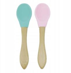 Minikoioi Evés-tanuló kanál, zöld-rózsaszín (łyżeczki30409)