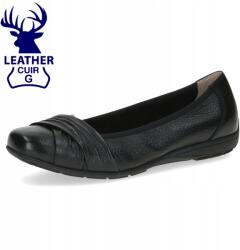 Caprice Verena szarvasbőrből készült fekete balerinacipő [22117-44-003] méret39 (22117-44-003)