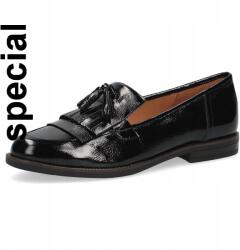 Caprice fekete bőr lakk mokaszin Giggi [24205-41-017] méret 38 (24205-41-017)