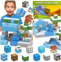  Építőkockák Mágneses Téli Táj Karácsonyi Ajándék 112 Db (008183)