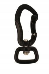 Kacperek Karabiner Póráz Karabiner csat erős Fém fekete 400kg 20mm (8171/275011(2)czar/20czar)