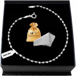 Golden Haus Ezüst Karkötő 16cm/1.7mm Ezüst Pr 925 Ajándék Lányoknak (srebrna bransoletka branzoletka dla kobiety)
