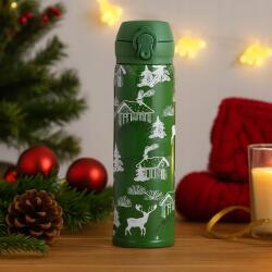 Altom Design Acél termosz vákuumos termo bögre Altom Design Rénszarvas 450ml Ajándék (0204016104)
