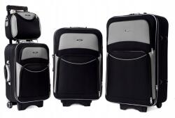 RGL 773 Utazó Bőrönd Szett Rgl XXL XL L 3az1ben Kosmetikai Táska Bőrönd Kerék (773 3w1 + kuferek)