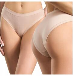 Spiman Női Bugyi Bugyi Pamut és Modal Midi Derékmagasság Rugalmas Puha Bézs 2XL