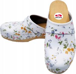 Sulpo Női Fapapucs Házipapucs Fa Klumpák Valódi Bőr Méret 40 (BT_1001_40)