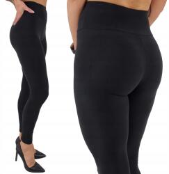  Női leggings Fekete Lábszármelegítő Magas Fedő állapot 5XL/6XL (0052)