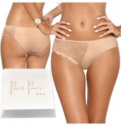 Paripari Klasszikus, kényelmes, lélegző, sima hátú női Bugyi Cleo I, bézs színű, XXL-es méretben