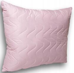 Textom 50x60 CM Antiallergén Rózsaszín Pillow, vastag, steppelt, cipzáras, állítható (poduszka 50x60 pikowana różowa)