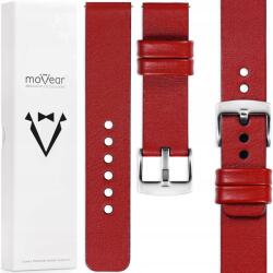 moVear Prémium bőr óraszíj 20mm elegáns Lengyel piros (S1-20SR-75125Q-PSL)