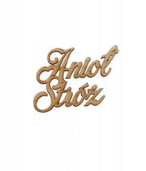 Klepkomania Angyal Őrző felirat, emlék, ajándék (BST537 NATURALNY)