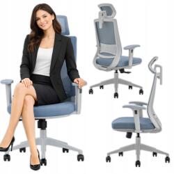 EkoStick Ergonomikus irodai szék Forgatható szék Anyag Mikroháló Állítható (Fotel Ergonomiczny GK3 Basic ciemny szary)