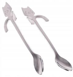 Gadget Master Cicás Kanál Ezüst Desszert Kávé Tea Dekoratív Kanál (2143)