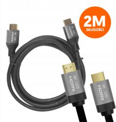 LTC Hdmi-hdmi kábel (v2.1 8K 2 m) fekete (LXHD212)