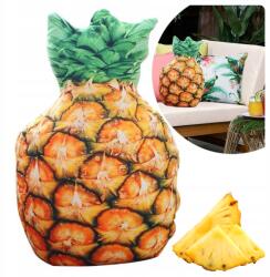 Bluegarden Ananász Díszpárna - Puha Plüss 50 cm x 30 cm Gyümölcs Dekoráció (POD-08520)
