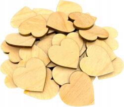 Clanstore Fa Szív Dísz 3CM Szívek Fa Lap Dekoráció Valentin Napra 30 Db (s031)