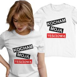 Aradena Női Vicces Póló "Szeretem az Anyósomat" Felirattal, Xs Méret (134 XS Kocham Moją Teściową)