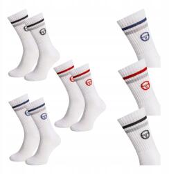 Sergio Tacchini 3pack hosszú pamut férfi zokni szett Tacchini húzózsinórral 39/42 (skarpety białe wysokie)