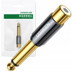 UGREEN 6, 35 Mm-es Jack-rca Adapter Audióhoz És Erősítőkhöz Arany AV169 80731 (6957303887316)