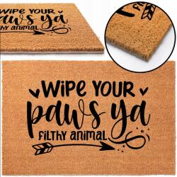 TabPrint Lábtörlő Ajtóhoz 40x60 Wipe Your Paws Animal (Mata Wycieraczka ECO KOKOSOWA Duża)