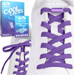 Sulpo Rugalmas, csomózás nélküli gumis cipőfűző sportcipőhöz, 100 cm, lila (Elastyczne sznurowadła sznurówki bez wiązania)