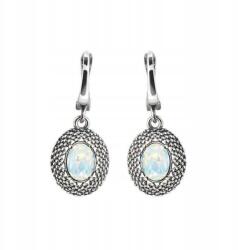 Ulex Premium Ezüst 925 függő fülbevaló, elegáns, gyönyörű, opálos kővel (PC-2093-K Kryształ szklany)
