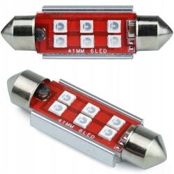 Interlook C5W 6 Led 3535 Canbus 12V 41 42mm Kék