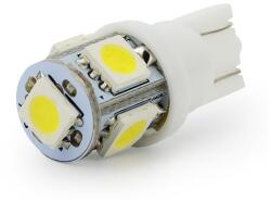  5 Led-es 5050 Smd T10 W5W Fehér Parkolófény Izzó Számla